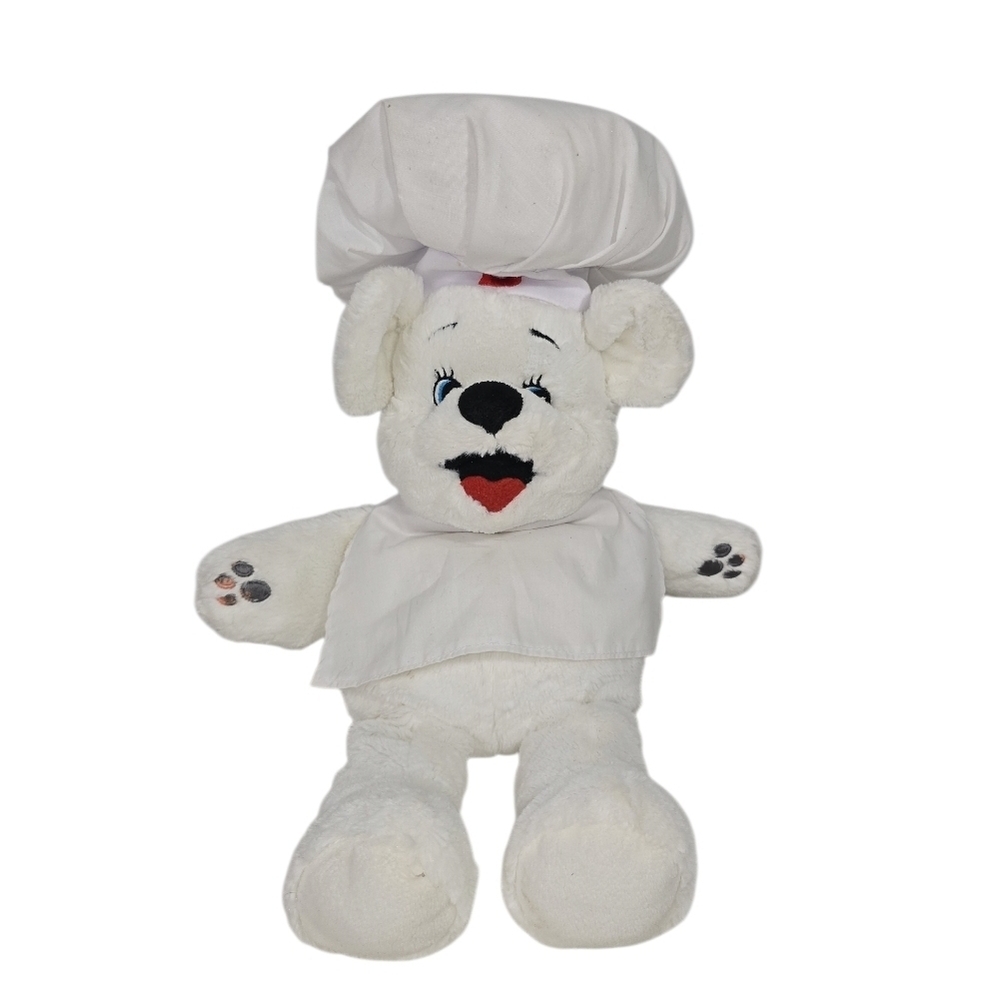 Bimbo Bakeries Plush Teddy Bear Baker Chef hand puppet  Stuffed Animal Toy 17" H